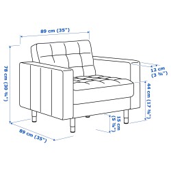 Фото1.Крісло для відпочинку LANDSKRONA 490.317.74 IKEA